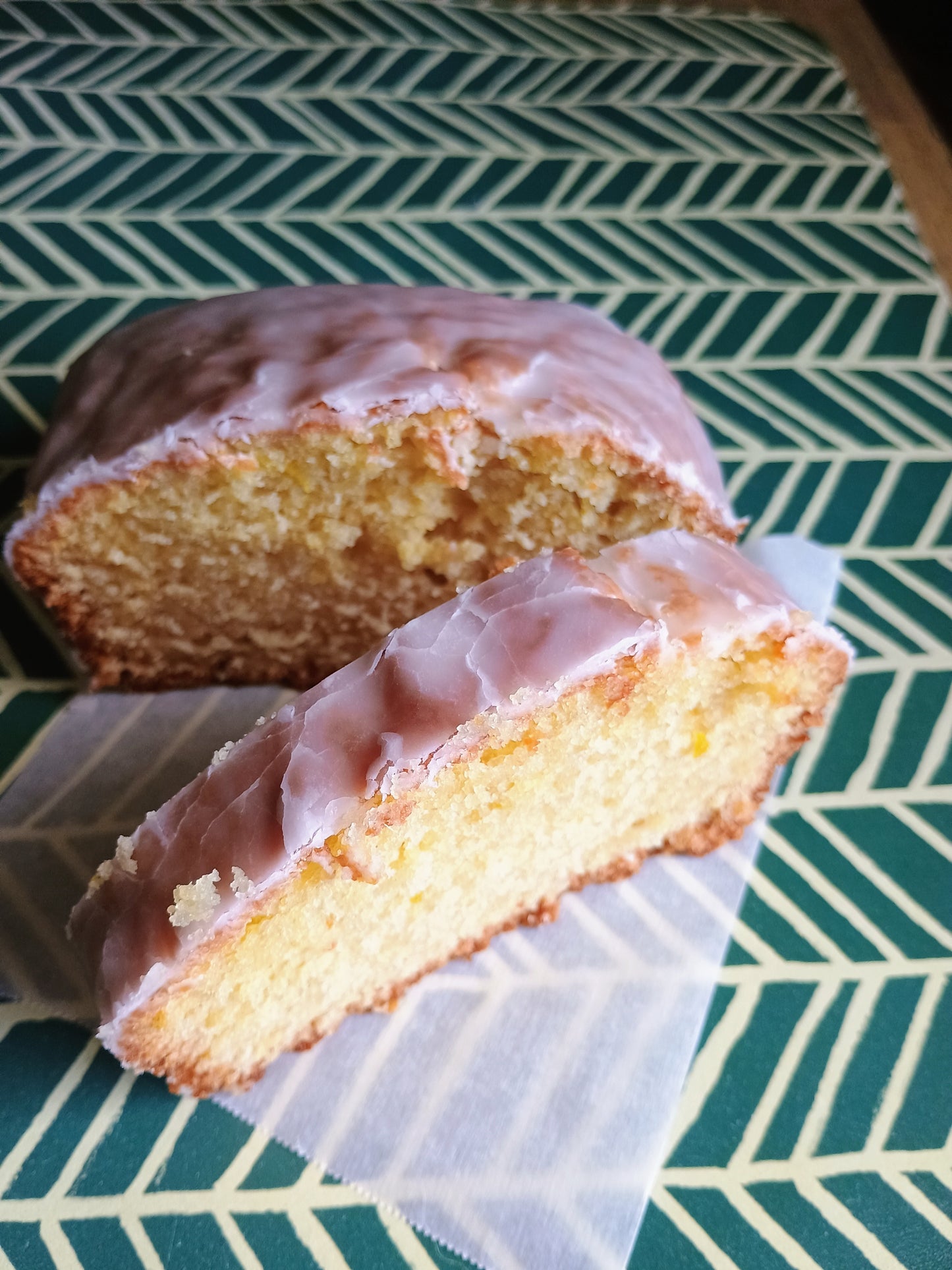 Lemon glazed lemon cake (loaf pan)