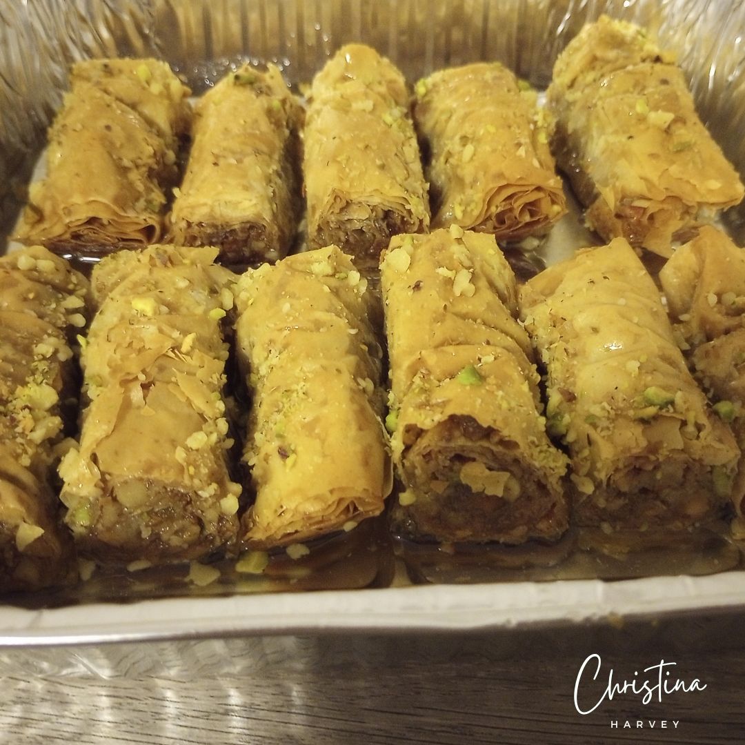 Baklava Rolls + Coconut Walnut Rolls